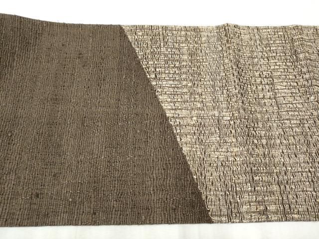  平和屋着物 スリーシーズン 春夏秋 太鼓柄袋帯 紬地 霞文 正絹 hy 袋帯 帯