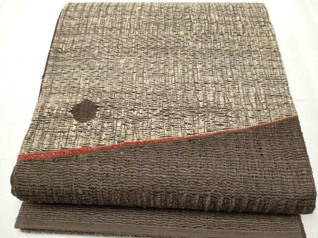 平和屋着物 スリーシーズン 春夏秋 太鼓柄袋帯 紬地 霞文 正絹 hy