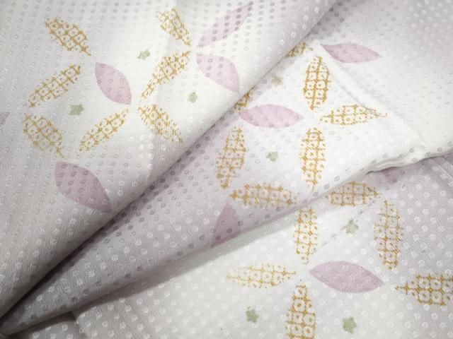 平和屋着物●長襦袢　無双仕立て　七宝吉祥文　蛍暈し　正絹　逸品　CABA6303yc 平和屋着物○長襦袢 無双仕立て 七宝吉祥文 蛍暈し 正絹 逸品 CABA6303yc