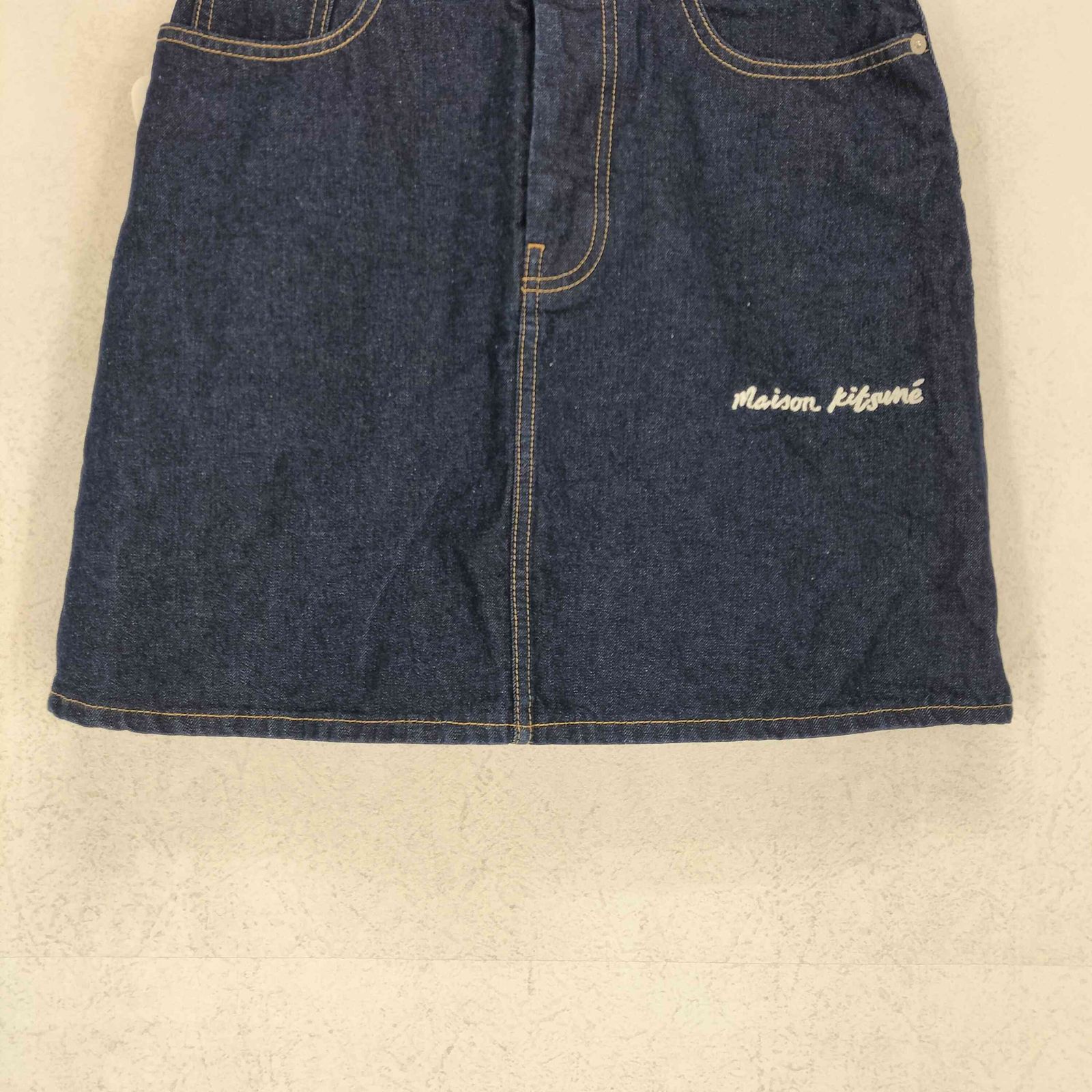  メゾンキツネ MAISON KITSUNE MINI A-LINE SKIRT IN INDIGO DENIM レディース 24 その他 スカート