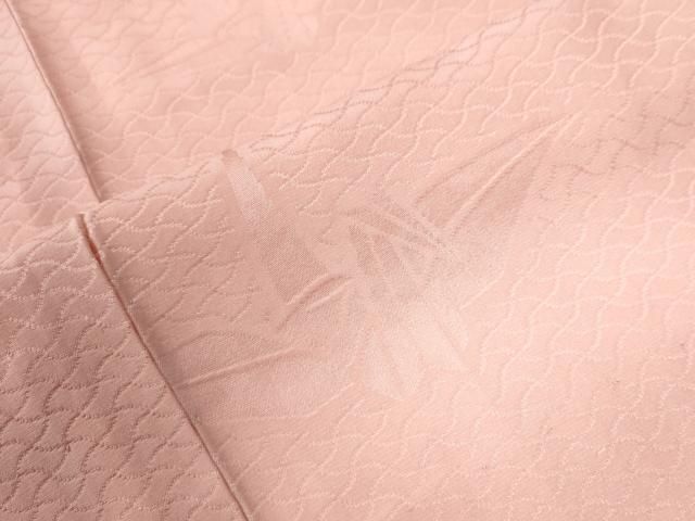 平和屋着物●長襦袢　無双仕立て　絞り　網目折り鶴地紋　半衿刺繍　正絹　逸品　未使用　CABA6308yc 平和屋着物○長襦袢 無双仕立て 絞り 網目折り鶴地紋 半衿刺繍 正絹