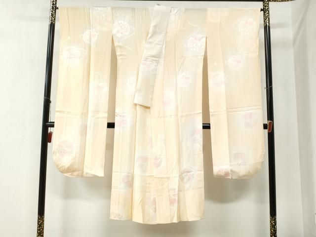 平和屋着物 振袖用長襦袢 無双仕立て 鈴草花地紋 暈し染め 正絹 yc