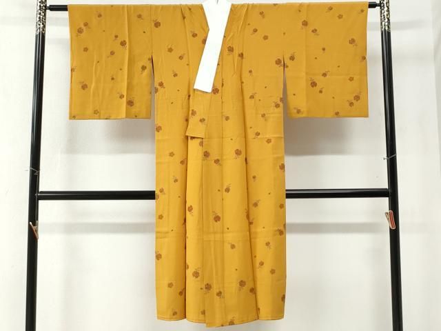 平和屋着物 長襦袢 無双仕立て 鈴舞桜地文 金彩 正絹 yc