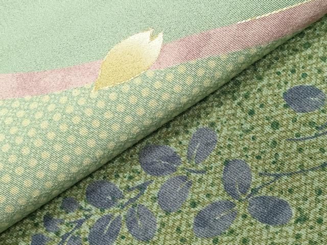  平和屋着物 訪問着 流水萩桜文 金彩 正絹 gh 訪問着 付け下げ 着物