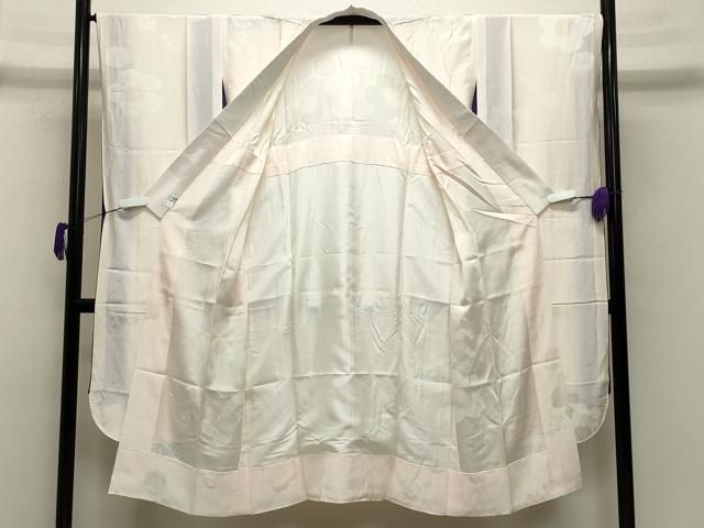 平和屋着物 振袖用長襦袢 無双仕立て 舞桜地紋 暈し染め 正絹 gh