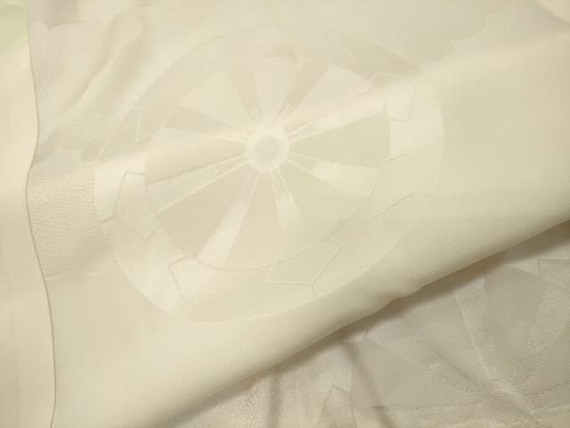  平和屋着物 振袖用長襦袢 無双仕立て 雲重ね源氏車地紋 暈し染め 半衿刺繍 正絹 gh 長襦袢 長襦袢 半襦袢