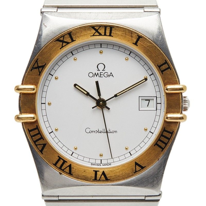 オメガ コンステレーション シルバー ゴールド ステンレススチール