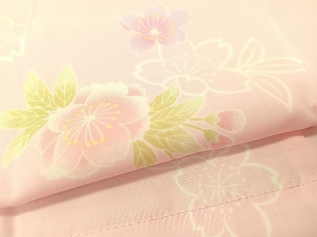 平和屋着物○長襦袢 無双仕立て 舞桜 洗える着物 未使用 CABA4762vp