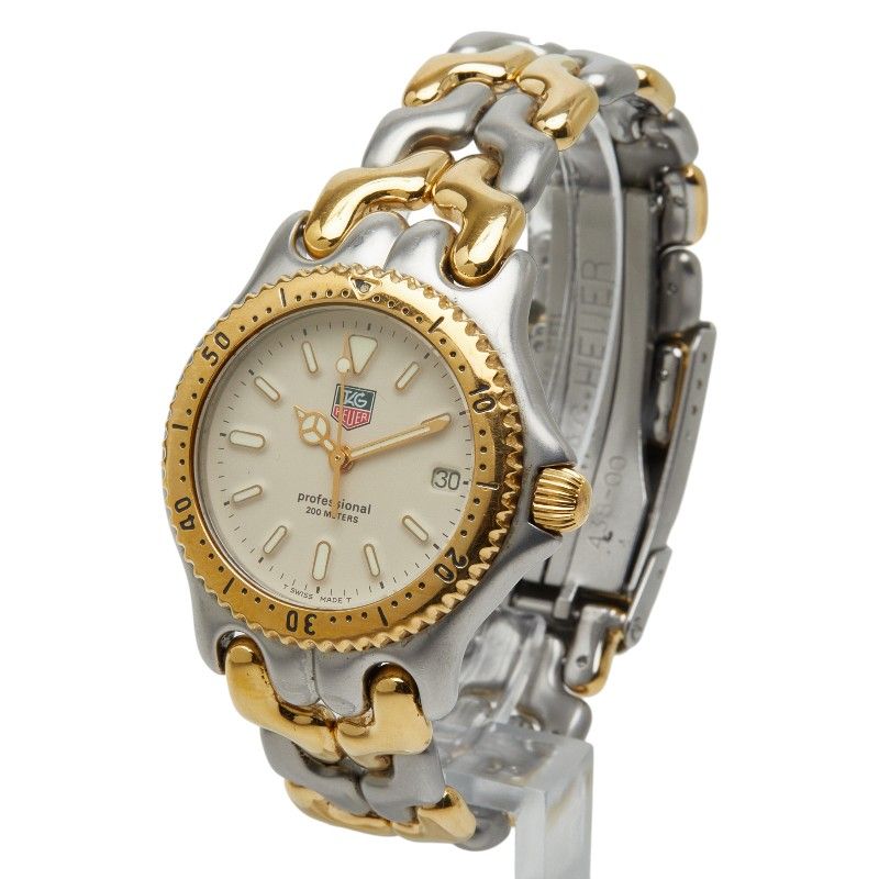 タグホイヤー セル プロフェッショナル200 S 95.713 K シルバー ゴールド ステンレススチール メッキ ボーイズ TAG HEUER 214-47026