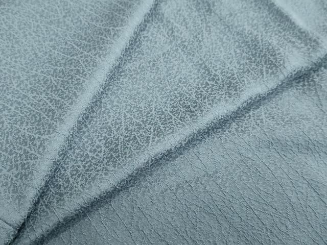 平和屋着物 上質な色無地 抽象地紋 錆御納戸色 正絹 ud