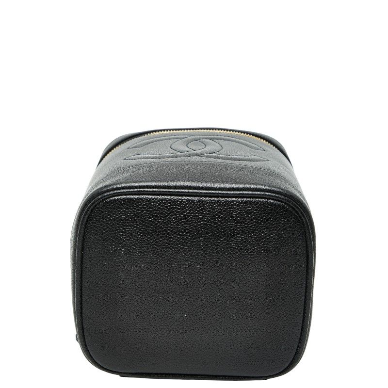 シャネル ココマーク バニティバッグ ハンドバッグ ブラック キャビア