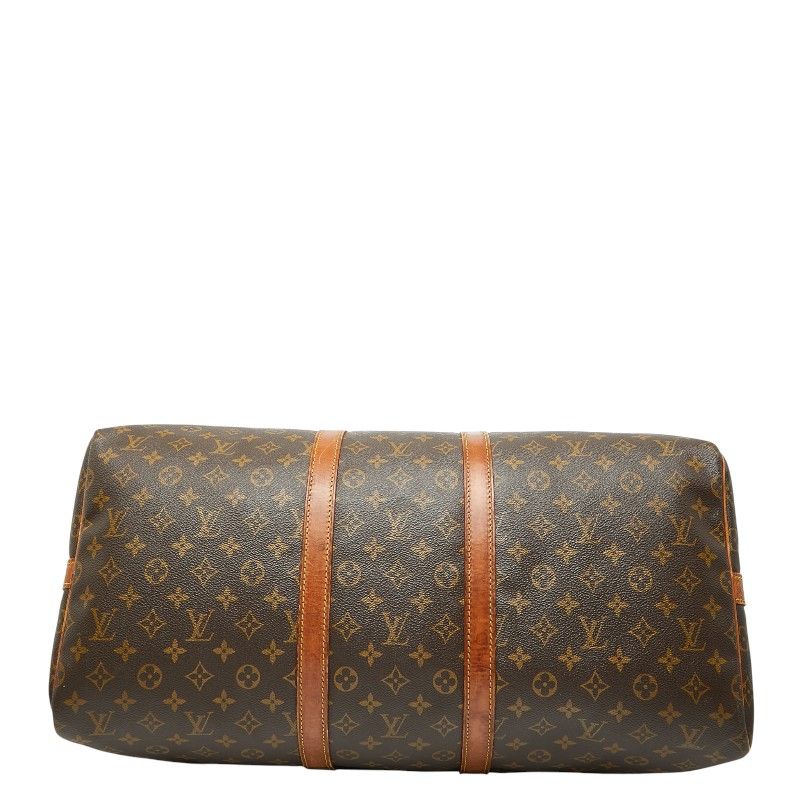 ルイヴィトン ボストンバッグ キーポル60 モノグラム トラベル PVC 革 茶 ルイ ヴィトン モノグラム キーポル バンドリエール55 ボストンバッグ