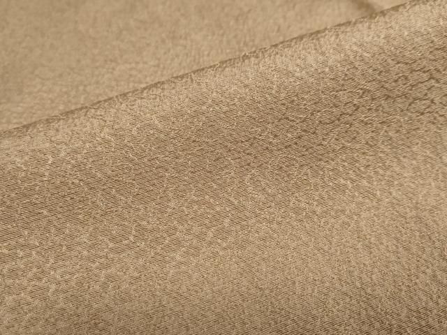  平和屋着物 上質な色無地 花尽くし地紋 焦香色 正絹 ud 色無地 着物