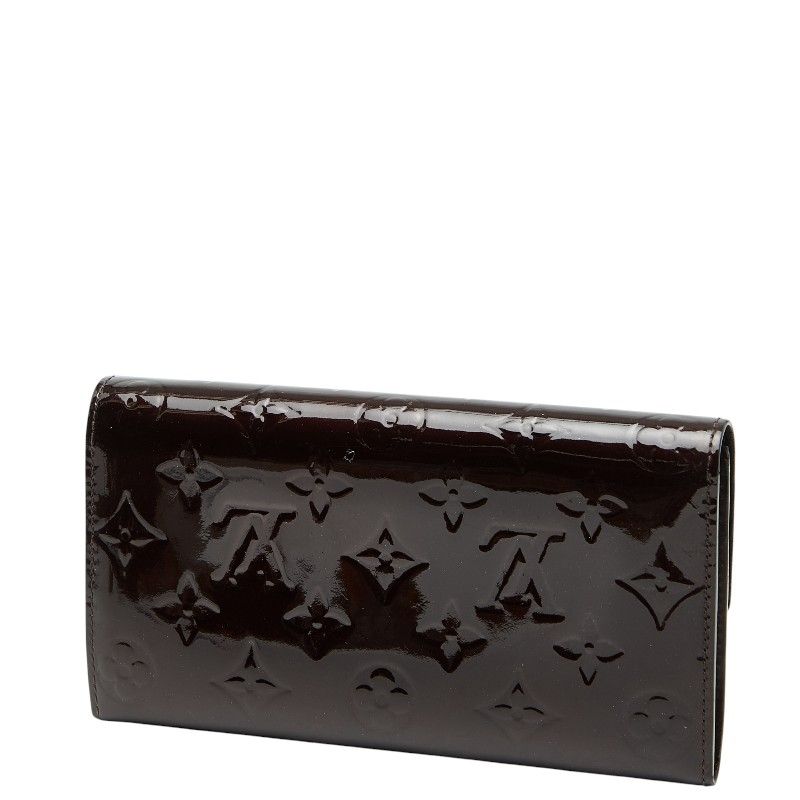 ルイ ヴィトン モノグラム ヴェルニ ポルトフォイユ サラ M 93524 アマラント パープル パテントレザー レディース LOUIS VUITTON 1-0247756