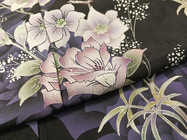 草花文 暈し染め