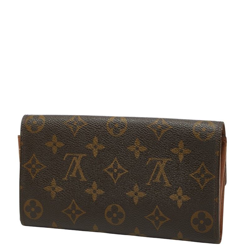 ルイ ヴィトン モノグラム ポシェット ポルトモネ クレディ M 61725 ブラウン PVC レザー レディース LOUIS VUITTON 1-0247787
