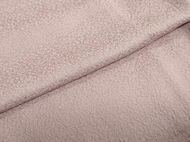  平和屋着物 上質な色無地 紋意匠 薄柿色 正絹 ud 色無地 着物