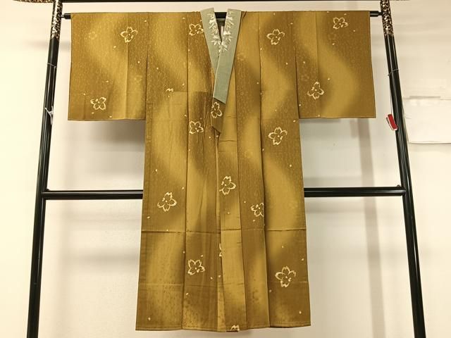 平和屋着物 長襦袢 無双仕立て 舞桜 暈し染め 半衿刺繍 やまと金ラベル 正絹 vp