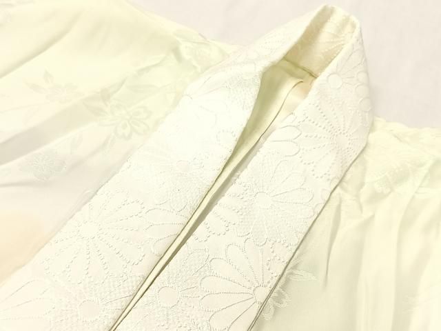  平和屋着物 長襦袢 無双仕立て 枝垂れ桜飛鳥地紋 暈し染め 半衿刺繍 正絹 vp 長襦袢 長襦袢 半襦袢