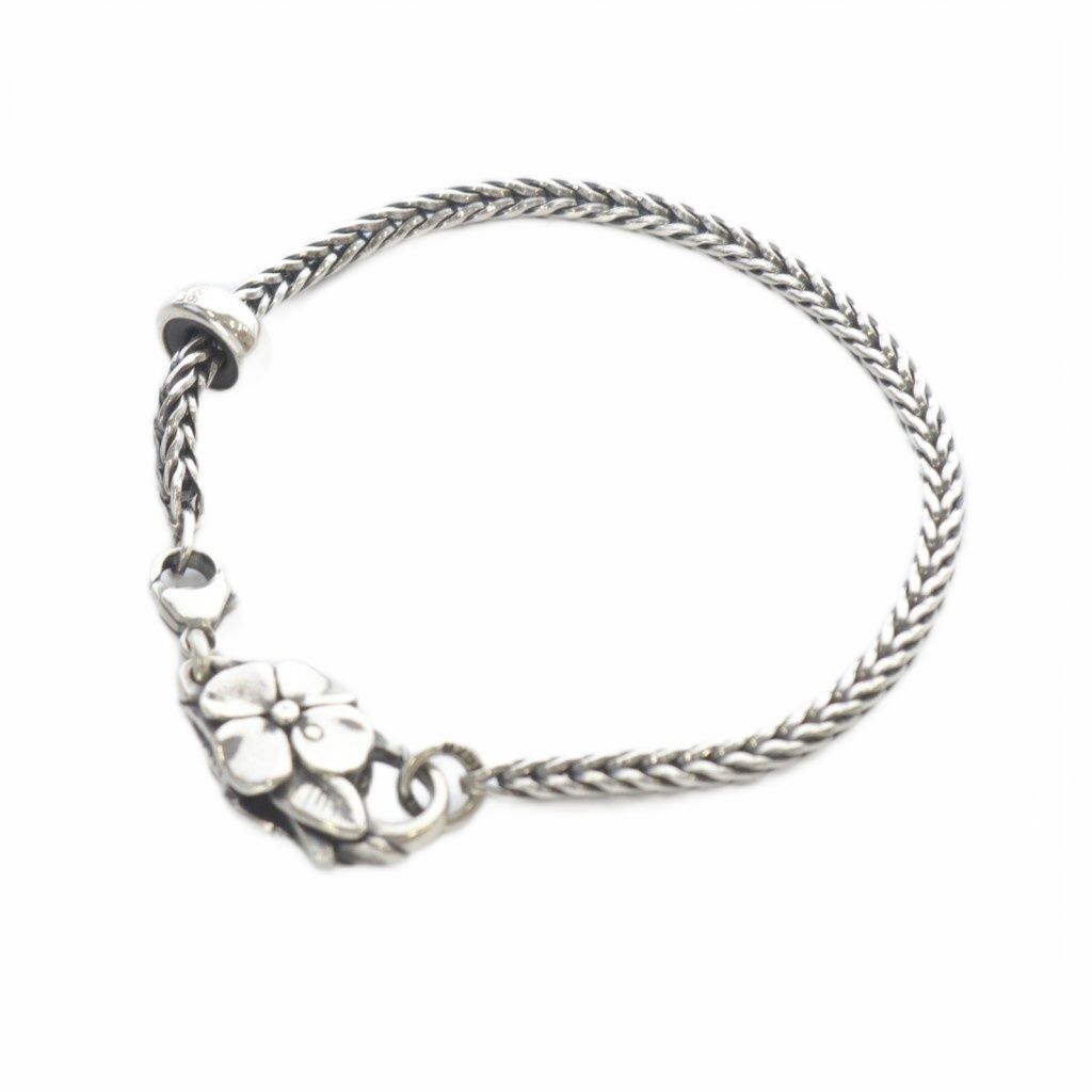 トロールビーズ TROLLBEADS 注文 SV ビックフラワーロック×ストッパー