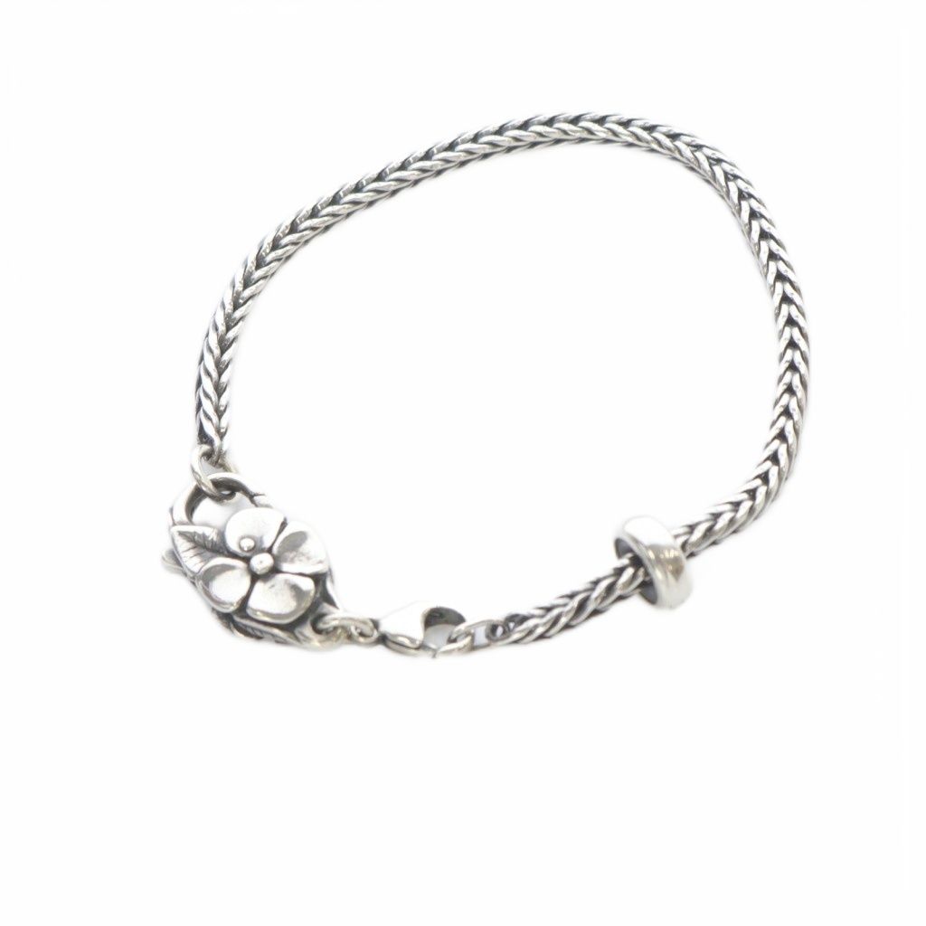 トロールビーズ TROLLBEADS 注文 SV ビックフラワーロック×ストッパー