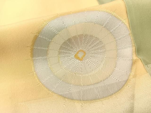 平和屋着物○長襦袢 無双仕立て 地紋起こし 番傘 暈し染め 正絹 逸品