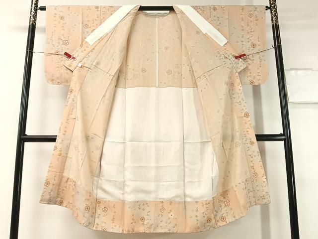 平和屋着物○長襦袢 無双仕立て 流水枝垂れ桜 暈し染め 金彩 鈴乃屋