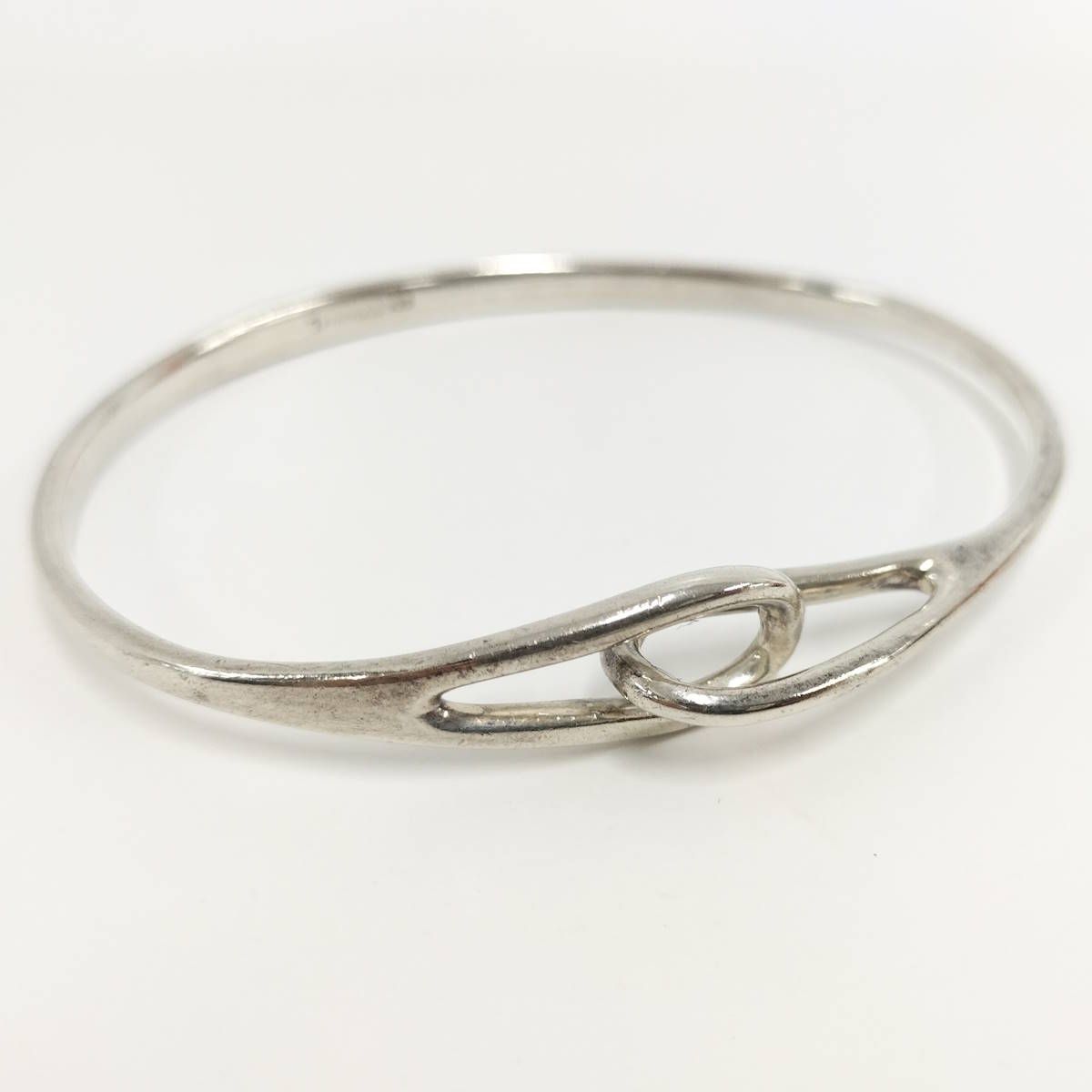 TIFFANY&Co. ダブルループ バングル ブレスレット SV925 シルバー