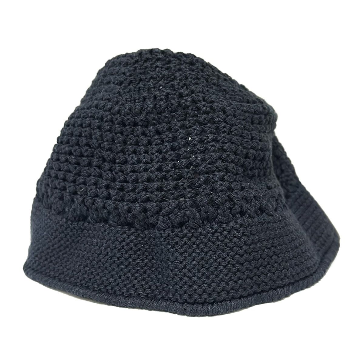  THE H.W.DOG-CO. ザ エイチダブリュウ ドッグアンドコー ニット帽 ONE - 黒 コットン ニット帽 ビーニー 帽子