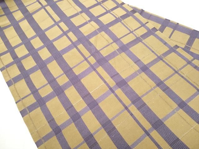 平和屋着物 全通柄 九寸名古屋帯 吉野間道 正絹 hy