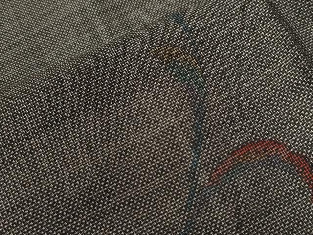 ☆平和島様☆専用出品商品です！ 平和屋着物○本場大島紬 9マルキ 泥染め 唐草文 橋口秀三作 証紙付き