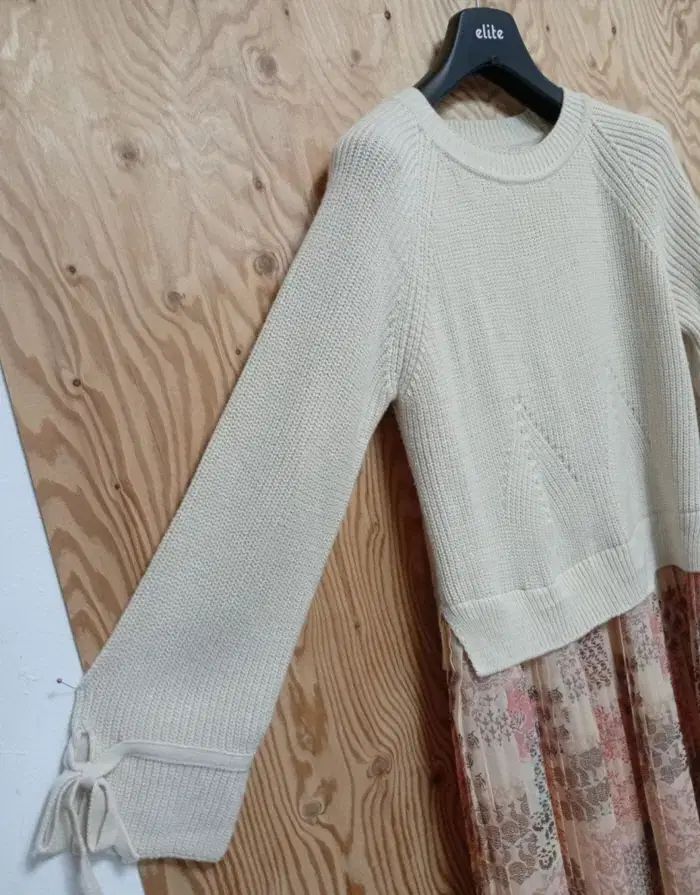 ニットワッフルプリーツ ONE