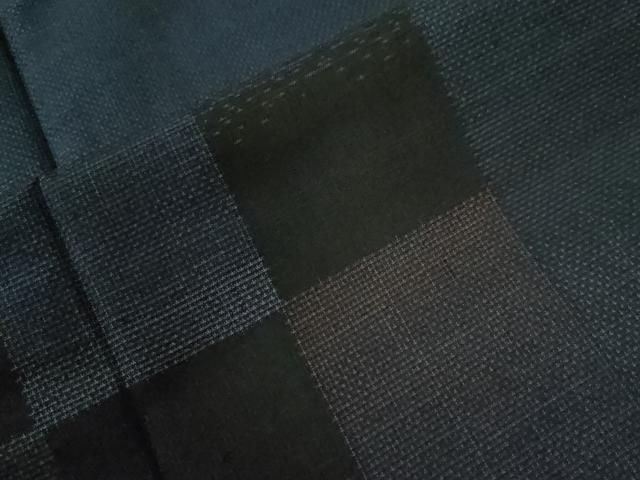  平和屋着物 本場大島紬 9マルキ 変わり市松文 正絹 yc 紬 着物