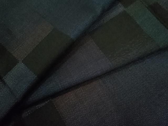 平和屋着物 本場大島紬 9マルキ 変わり市松文 正絹 yc