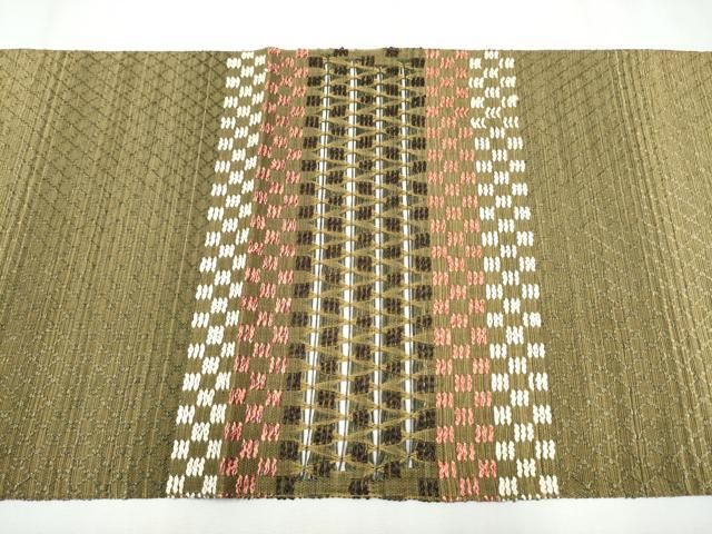  平和屋着物 八寸名古屋帯 もじり織 吉祥文 正絹 hy 名古屋帯 帯