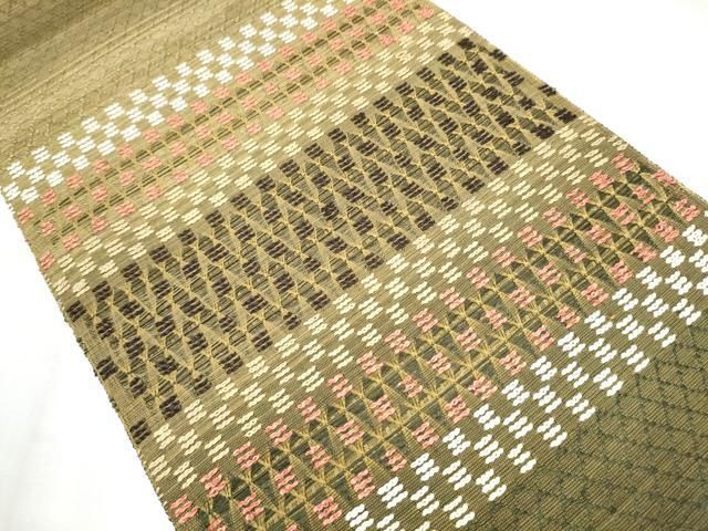 平和屋着物 八寸名古屋帯 もじり織 吉祥文 正絹 hy