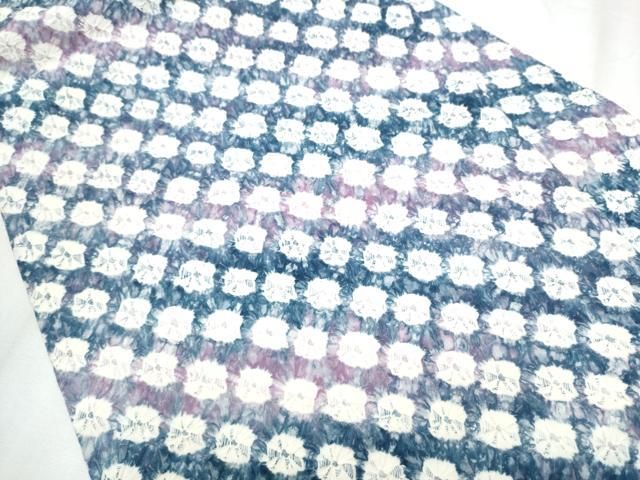 平和屋着物 菅原工房 菅原結作 漢方染紬 全通柄 九寸名古屋帯 蜘蛛絞り 正絹 hy