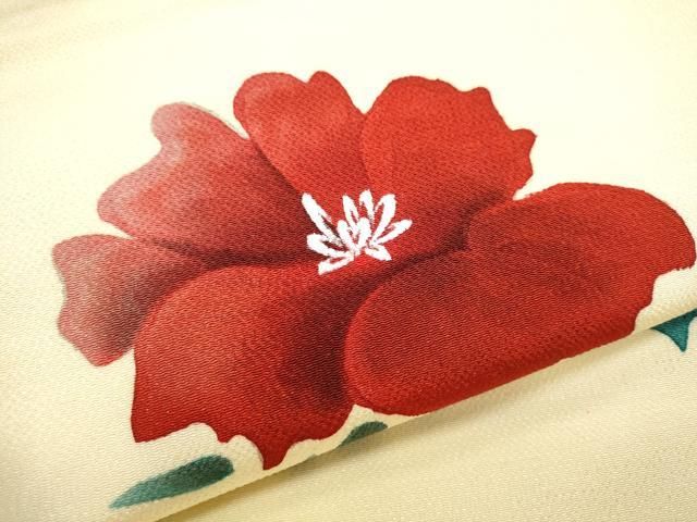  平和屋着物 九寸名古屋帯 枝花文 金彩 鬼しぼ縮緬 正絹 hy 名古屋帯 帯