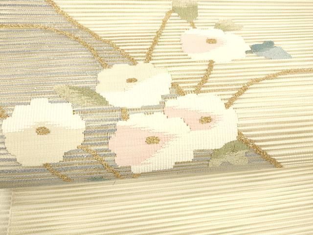 八寸名古屋帯 枝花文