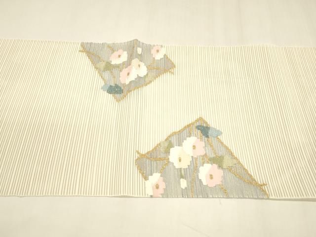 平和屋着物 夏物 絽綴れ 八寸名古屋帯 枝花文 金銀糸 正絹 cm 名古屋帯 帯
