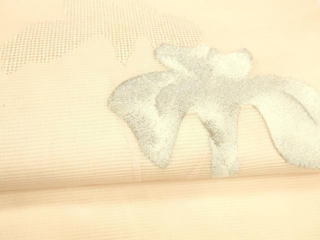  平和屋着物 夏物 九寸名古屋帯 杜若 銀糸 正絹 cm 名古屋帯 帯