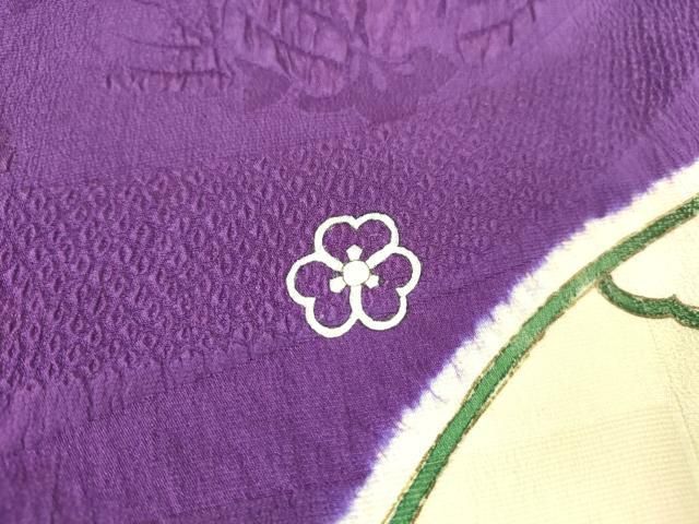  平和屋着物 アンティーク 大正ロマン 小振袖 絞り 地紙花文 金彩 正絹 az 振袖 着物