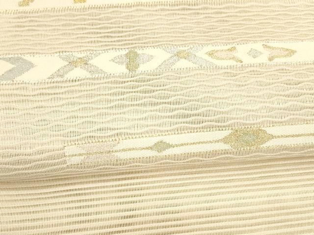 横段抽象文 金銀糸