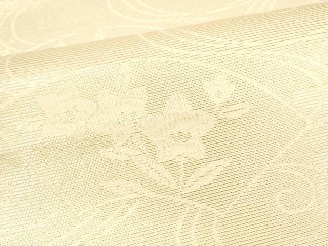  平和屋着物 夏物 六通柄袋帯 流水地紙草花文 金銀糸 正絹 cm 袋帯 帯