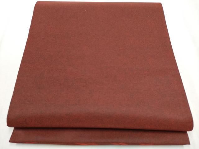 平和屋着物 西陣 織楽浅野 両面 全通柄袋帯 よろけ縞 正絹 hy