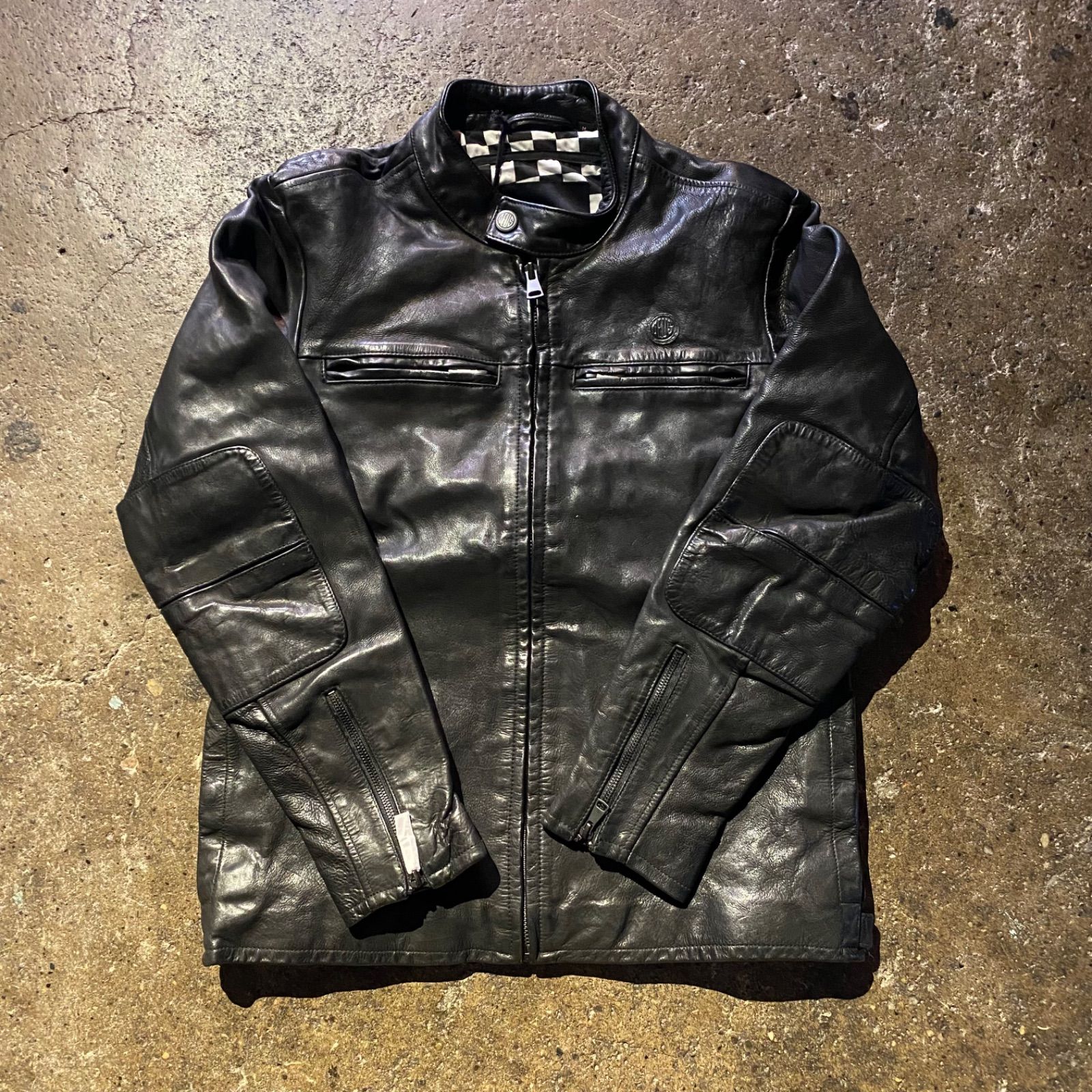 DEUS EX MACHINA Cruiser Leather Jacket sizeM デウスエクスマキナ
