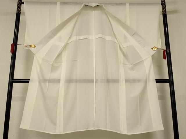 平和屋着物 夏物 長襦袢 絽 鳥の子色 反端付き 五泉 正絹 jd