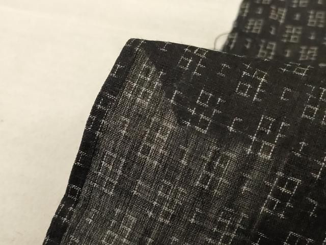  平和屋着物 夏物 上布 絣柄 麻 jd 紬 着物