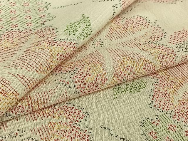 平和屋着物▽本塩沢 単衣 草花文 正絹 逸品 AABD9462jh - メルカリ