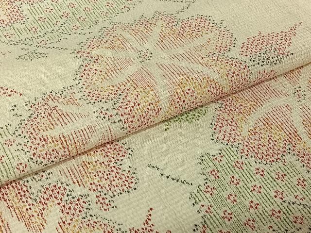 平和屋着物▽本塩沢 単衣 草花文 正絹 逸品 AABD9462jh - メルカリ